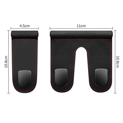 2pcs Multifunctional Car Interior Hook and Storage Organizer, Single Black, Single Beige, Single Gray, Double Black, Double Gray, Double Beige
