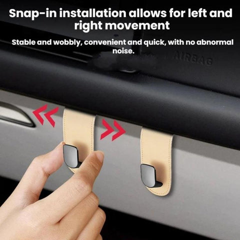 2pcs Multifunctional Car Interior Hook and Storage Organizer, Single Black, Single Beige, Single Gray, Double Black, Double Gray, Double Beige