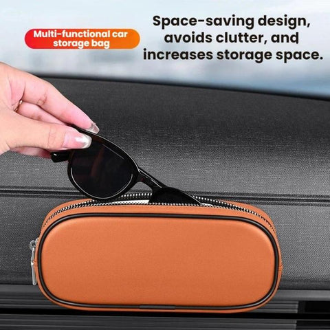 Multifunctional Car-mounted Coin Storage Magnetic Eyeglasses Case