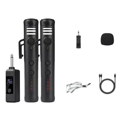 DIYO-1136 Handheld Wireless Condenser Microphone With Power Display Teaching Microphone & Voice Amplifier, 1 in 1 6.5mm, 1 in 2 6.5mm, 1 in 1 3.5mm, 1 in 2 3.5mm