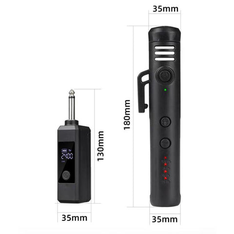 DIYO-1136 Handheld Wireless Condenser Microphone With Power Display Teaching Microphone & Voice Amplifier, 1 in 1 6.5mm, 1 in 2 6.5mm, 1 in 1 3.5mm, 1 in 2 3.5mm