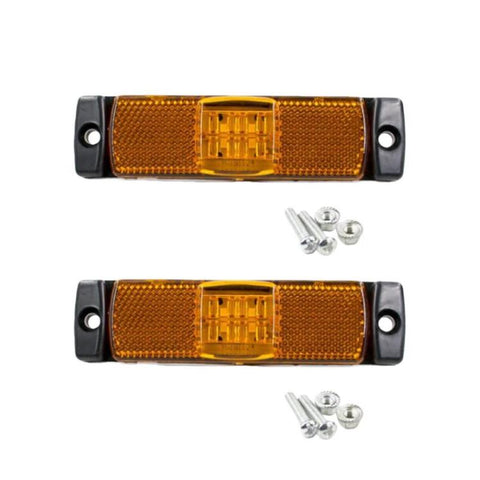 LMYB021 2pcs 12V / 24V Truck LED Signal Light Side Marker Light