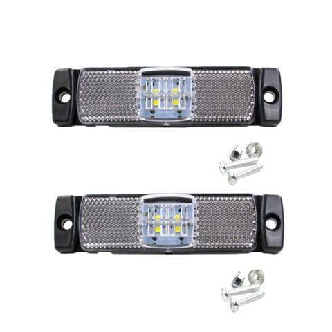 LMYB021 2pcs 12V / 24V Truck LED Signal Light Side Marker Light