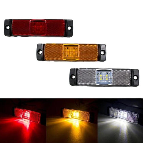 LMYB021 2pcs 12V / 24V Truck LED Signal Light Side Marker Light