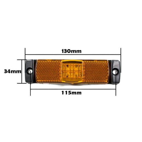 LMYB021 2pcs 12V / 24V Truck LED Signal Light Side Marker Light