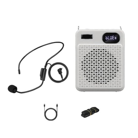 DIYO-1125 Multifunctional Outdoor High-Volume Microphone With Battery Display Teacher Classroom Voice Amplifier, Wireless Single Mic White, Wireless Single Mic Black, Wireless Single Headwear White, Wireless Single Headwear Black, Wireless Dual Mic Whi...