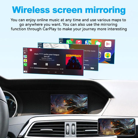 JOYEAUTO WZVW-1 For Volkswagen Touareg 8.0 inch Screen 2010-2017 Wireless CarPlay Module Decoder Box, WZVW-1
