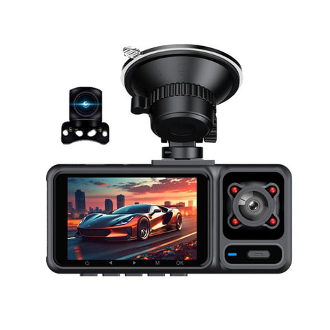 2-Inch WIFI Mobile Phone Playback 4K HD Night Vision Dashcam, Front+Interior, Front+Interior+Rear, Front+Interior+Rear+32g, Front+Interior+Rear+64g