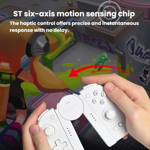 MOBAPAD For Nintendo Switch Split Left & Right Joypad Hall Effect Joystick Game Controller, S1-HD White, S1-HD Black, S1 Black