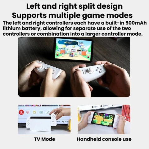 MOBAPAD For Nintendo Switch Split Left & Right Joypad Hall Effect Joystick Game Controller, S1-HD White, S1-HD Black, S1 Black