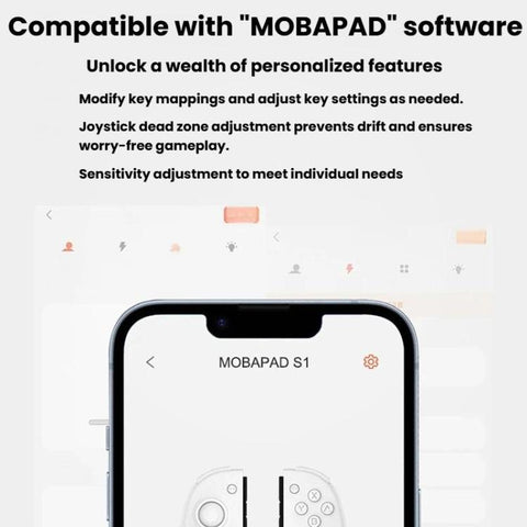 MOBAPAD For Nintendo Switch Split Left & Right Joypad Hall Effect Joystick Game Controller, S1-HD White, S1-HD Black, S1 Black
