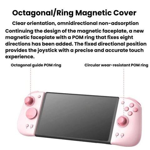 For Nintendo Switch / Switch Oled MOBAPAD Game Controller Hall Effect Joystick Split Gamepad, M6-HD Signature White, M6S Green+Purple, M6-HD Signature Black