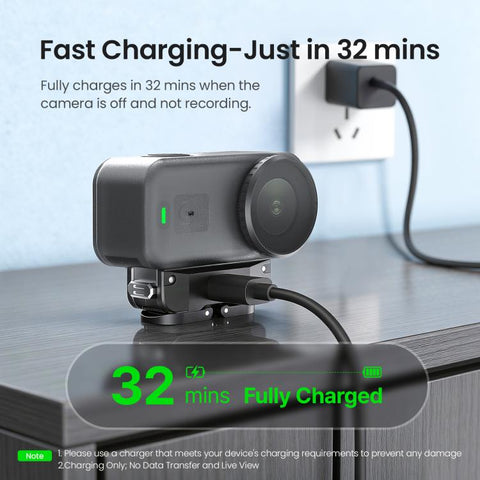 aMagisn TN02 Rechargeable Magnetic Quick-Release Base Action Camera Accessory, TN02