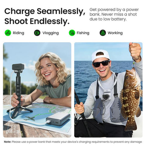 aMagisn TN02 Rechargeable Magnetic Quick-Release Base Action Camera Accessory, TN02