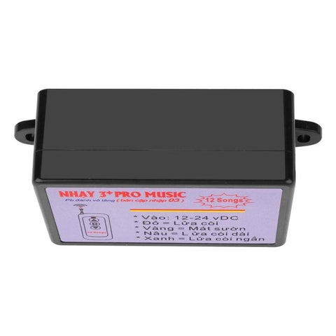 Twelve-tone Car Horn Control Box With Colored Light Control, 12 Sound, With Remote Control