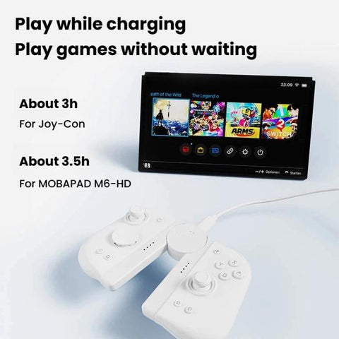 For M6-HD / Switch MOBAPAD SA1 Left & Right Controller Charging Grip