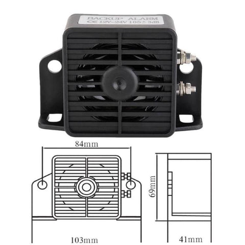 Truck Waterproof Voice Reversing Alarm, 12-80V, 12-48V Square