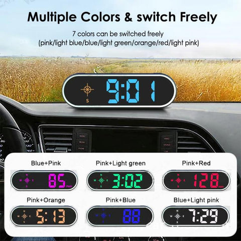 Colorful Head Up Display MPH/KMH Switchable Vehicle Speed Safety Warning Device, USB Cable, Dual USB Car Charger