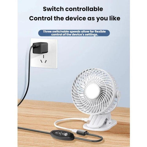 0.3m Push-button T3-speed Adjustable Power Cord