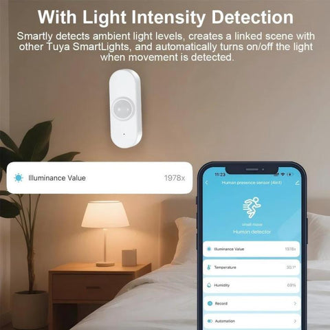 PIR+Light Sensor+Temperature/Humidity+USB Human Presence Sensor Zigbee Low-Power Temperature/Humidity Light Sensor, ZG-204ZH With 24GHz Millimeter Wave, ZG-204ZQ