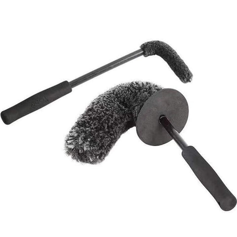 Artificial Wool Fiber Stick Car Crevice Wheel Hub Cleaning Brush
