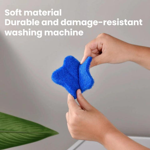 Washing Machine Lint Remover Pet Hair Absorber Drum Cleaner, Blue