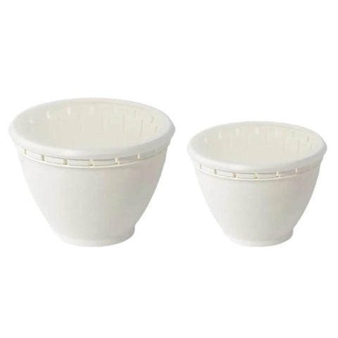 Vegetable Washing Draining Basket Multi-Functional Double-Layer Rice Washing Basin, Small, Large, Large+Small