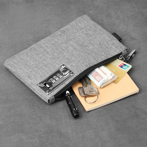 Combination Lock Anti-Theft Portable Card Holder Multifunctional Phone Wallet
