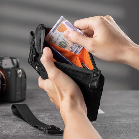 RFID-Blocking Card Wallet XPAC Coin Key Pouch Travel Document Clutch