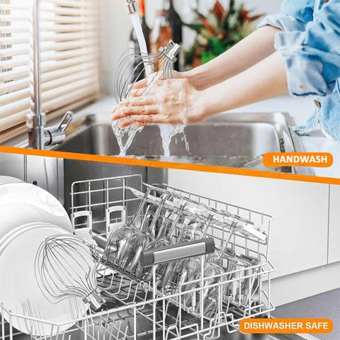 11-Wire Stainless Steel Whisk Attachment for KitchenAid 7 Quart Bowl-Lift Stand Mixer