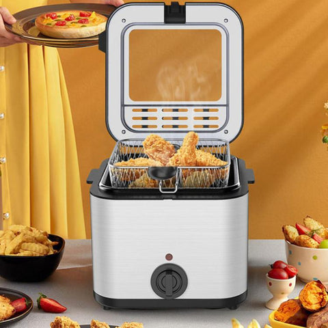 Visible Integrated Deep Fryer Household Overheat Protection French Fries Maker, EU Plug, UK Plug, US Plug
