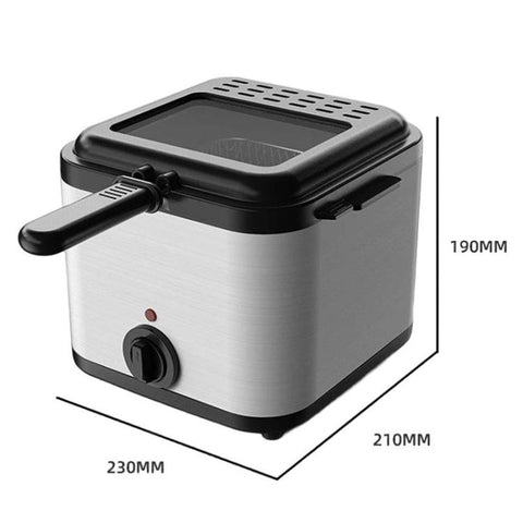 Visible Integrated Deep Fryer Household Overheat Protection French Fries Maker, EU Plug, UK Plug, US Plug