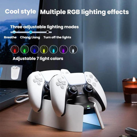 For PS5 ipega KD28 Handheld Fast Charging Dock Dual-Charging Game Controller Charger, KD28
