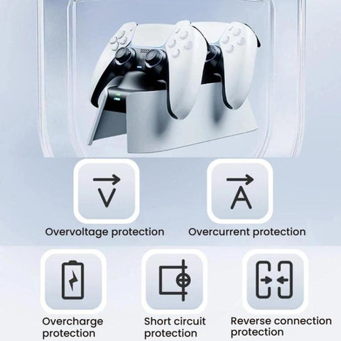 For PS5 ipega KD28 Handheld Fast Charging Dock Dual-Charging Game Controller Charger, KD28