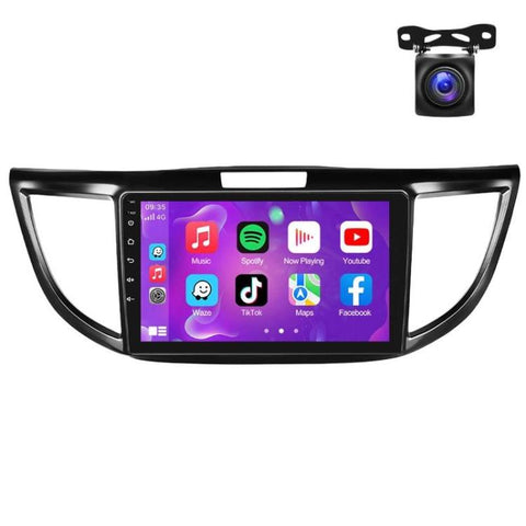 For Honda CR-V 2012-2016 9 inch Android 11 Car Navigation With Carplay Car Central Control All-In-One Machine, Standard, Standard+AHD Camera