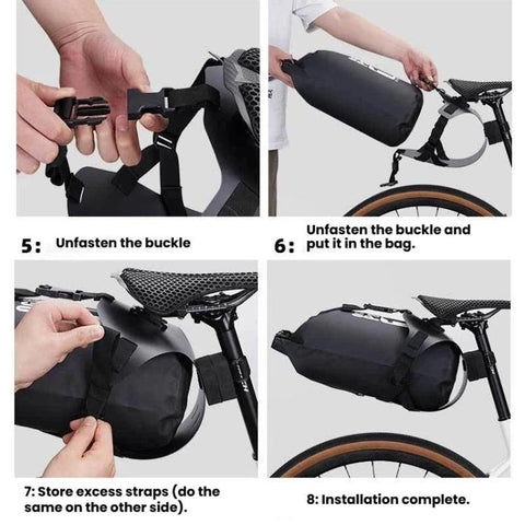ENLEE EN-S26 Bike Quick-Release Saddle Bag Mount MTB & Road Bike Saddle Bag Holder