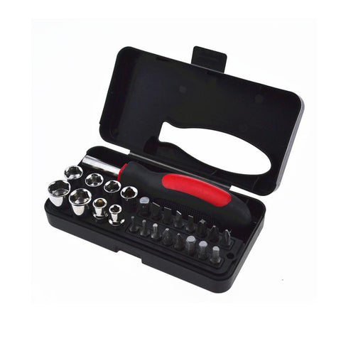 25pcs /Set Manual Screwdriver Bit Socket Combination Tool