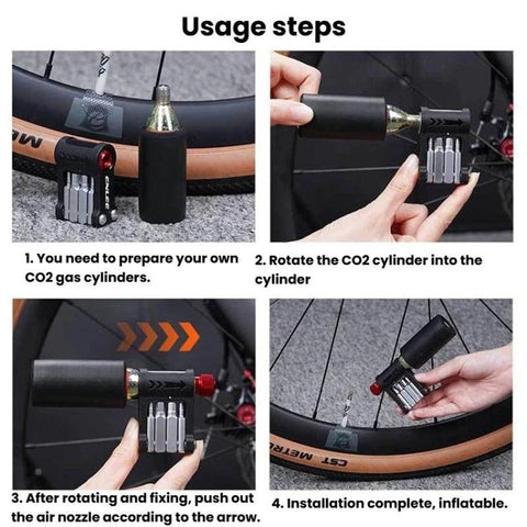 ENLEE EN55 Bicycle CO2 Inflator Head Portable Repair Tool