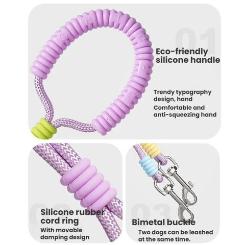 One To Two Anti-escape P-chain Dog Leash