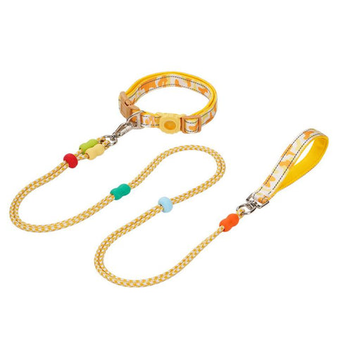 Pet Double-section P-shaped Leash Multi-functional Collar Walking Lead, S, M