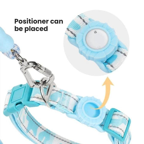 Pet Double-section P-shaped Leash Multi-functional Collar Walking Lead, S, M