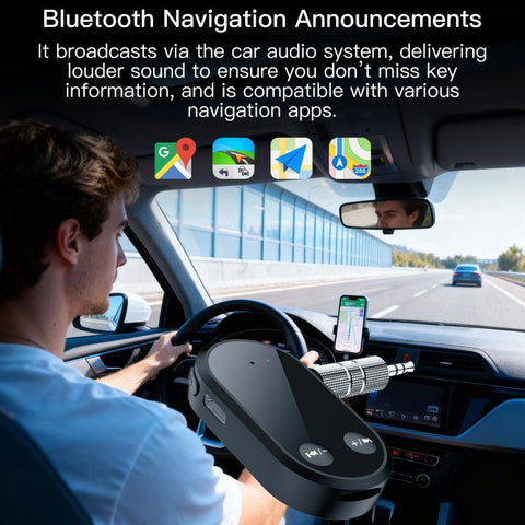 Stereo Bluetooth 5.3 Receiver Hands-Free Wireless Adapter 3.5mm Audio AUX Adapter, BC03