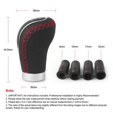 Automotive Aftermarket PU Shift Knob Gear Shift Lever With 3-Position Dial