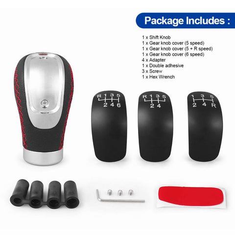 Automotive Aftermarket PU Shift Knob Gear Shift Lever With 3-Position Dial