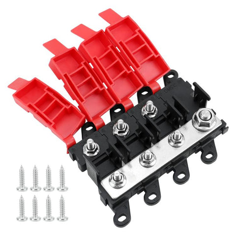 200A Automotive Modification Multi-Output Fork-Type Fuse Holder, 1 Output, 1 Input 1 Output, 1 Input 2 Outputs, 1 Input 3 Outputs, 1 Input 4 Outputs, 1 Input 5 Outputs, 1 Input 6 Outputs