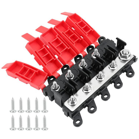 200A Automotive Modification Multi-Output Fork-Type Fuse Holder, 1 Output, 1 Input 1 Output, 1 Input 2 Outputs, 1 Input 3 Outputs, 1 Input 4 Outputs, 1 Input 5 Outputs, 1 Input 6 Outputs