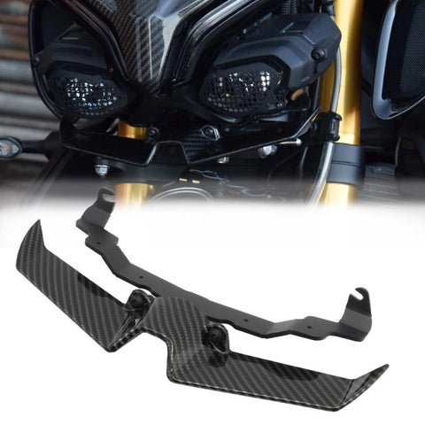 For Yamaha MT-10 / MT-10 SP Front Headlight Bird Beak Fairing Lower Cover Spoiler, Black, Carbon Fiber
