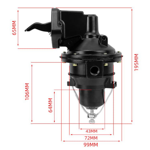 Car Engine Mechanical Fuel Pump Interchangeable With Mercruiser 42725A3, CP-5529
