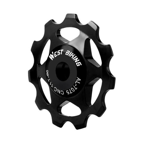 WEST BIKING YP0719490 Bike Jockey Wheel With Metal Bearings Road Bike Rear Derailleur Jockey Wheel, 11T Black, 11T Red, 11T Colorful, 13T Black, 13T Red, 13T Colorful