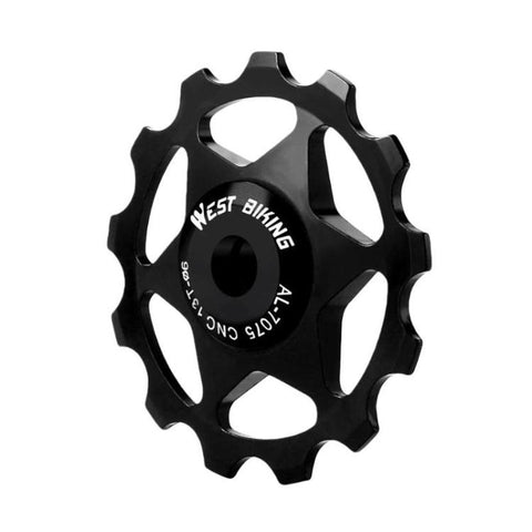 WEST BIKING YP0719490 Bike Jockey Wheel With Metal Bearings Road Bike Rear Derailleur Jockey Wheel, 11T Black, 11T Red, 11T Colorful, 13T Black, 13T Red, 13T Colorful